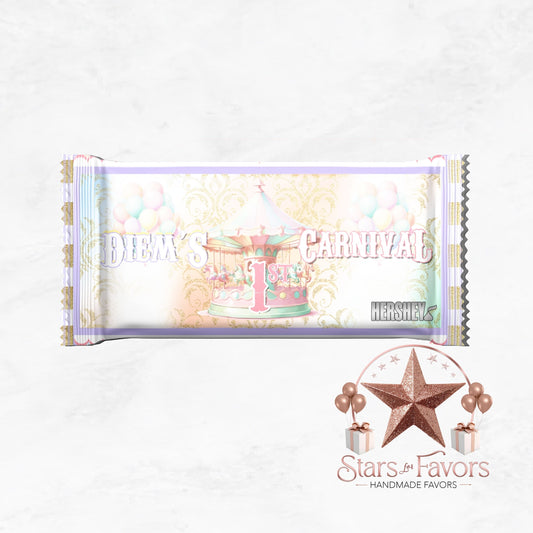 Pastel Carnival Hershey Chocolate Bar