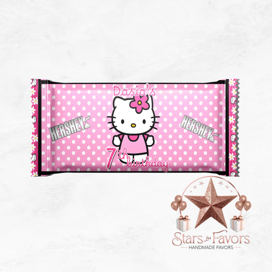 Kitty Custom Chocolate Bar Wrapper