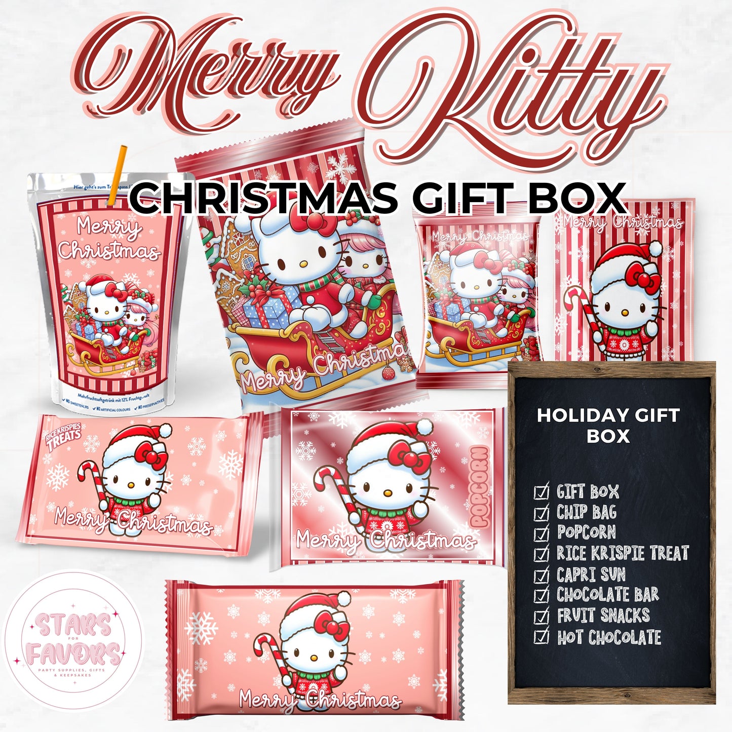 Merry Kitty Christmas Eve Gift Box