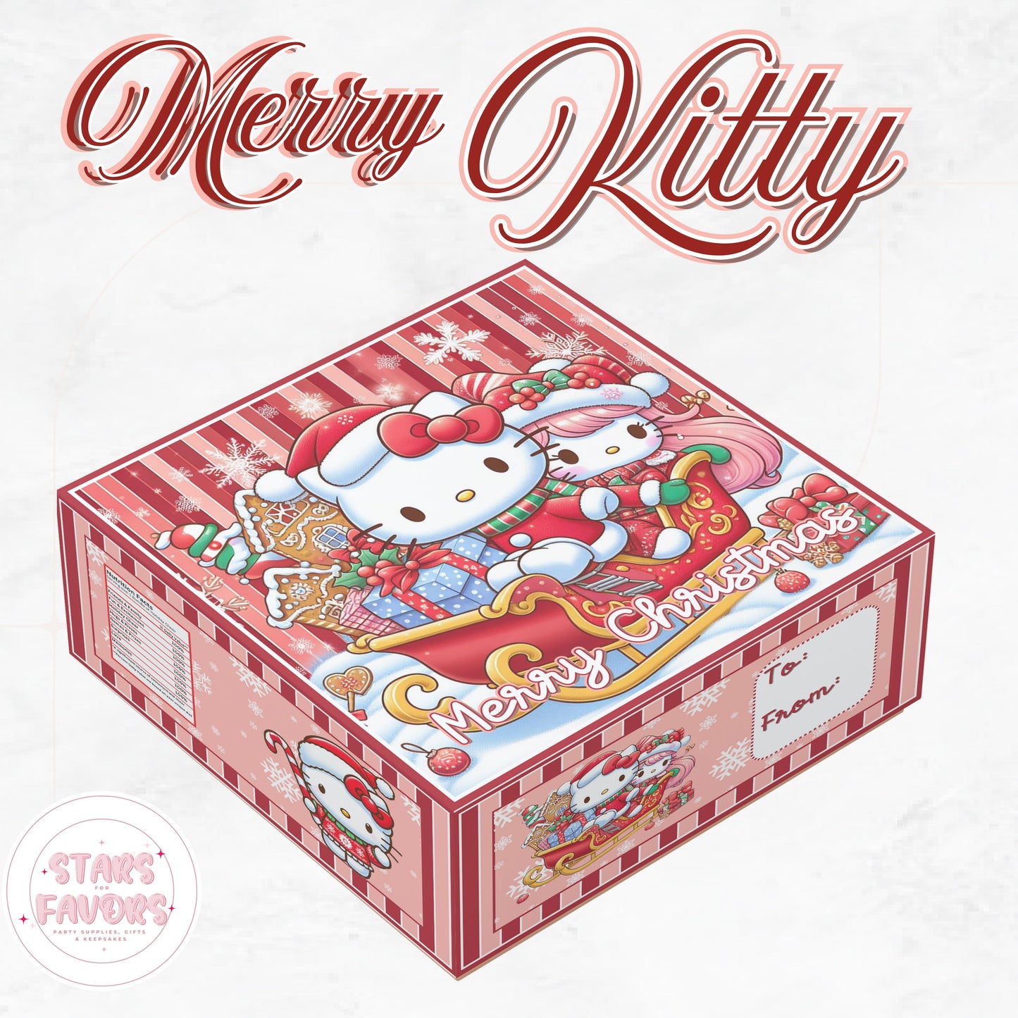 Merry Kitty Christmas Eve Gift Box