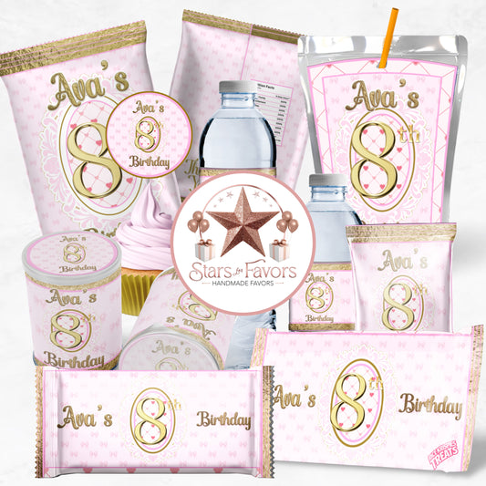 Pink Bow Party Favor Collection