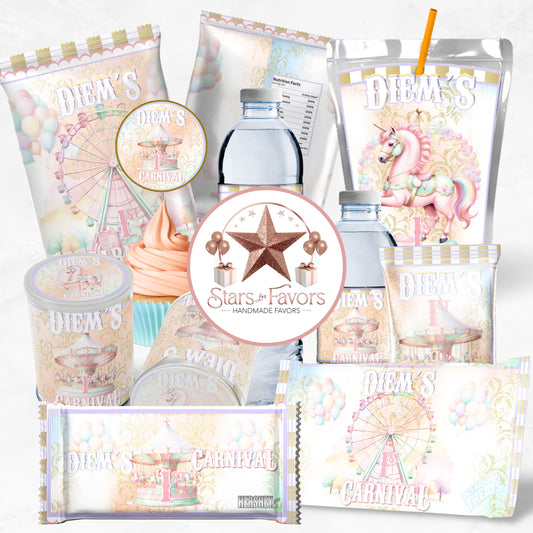 Pastel Carnival Party Favor Collection