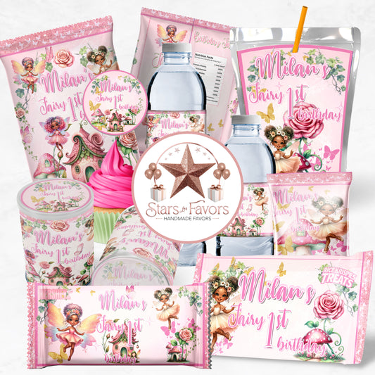 Pink Fairy Garden Party Favor Collection