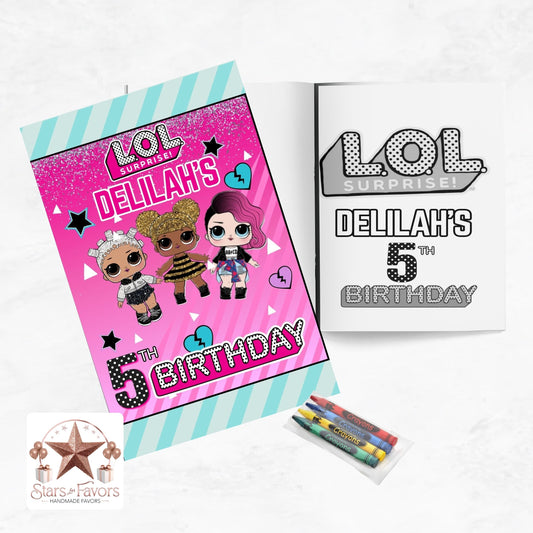 LOL Dolls Customized Coloring Book