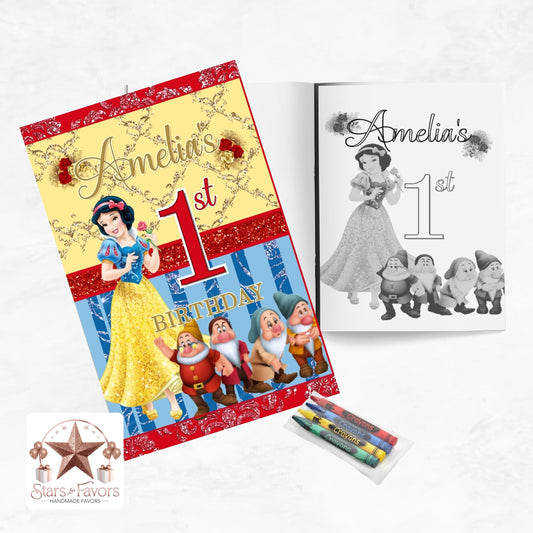 Snow White Custom Coloring Book