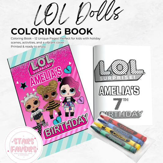 LOL Dolls Customized Coloring Book