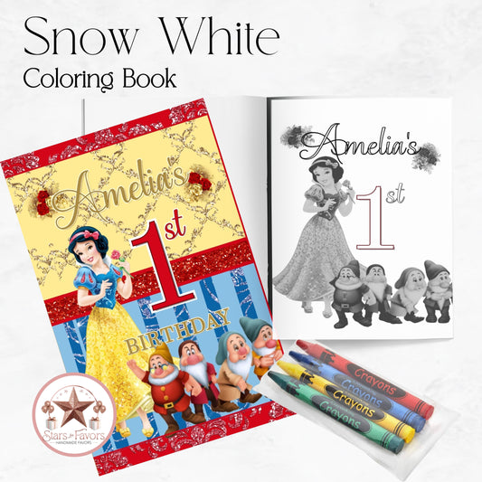 Snow White Custom Coloring Book