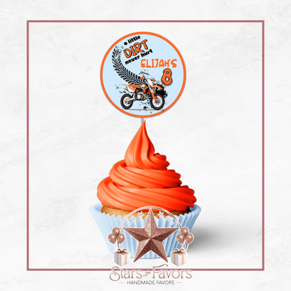 A Little Dirt Never Hurt Cupcake Toppers