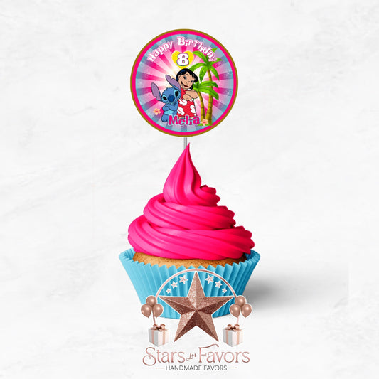 Lilo & Stitch Cupcake Toppers