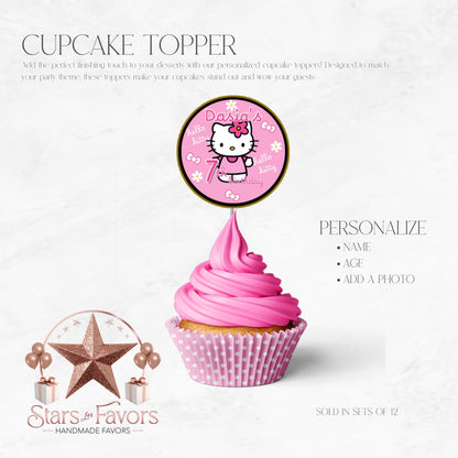 Kitty Cupcake Toppers