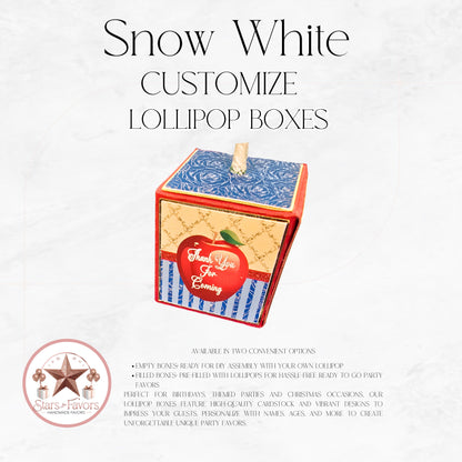 Snow White Lollipop Boxes