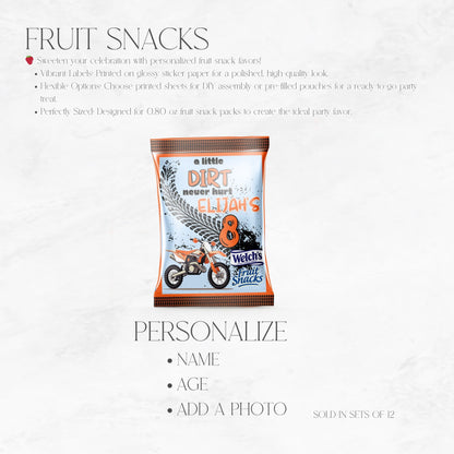 A Little Dirt Never Hurt Fruit Snacks Wrapper
