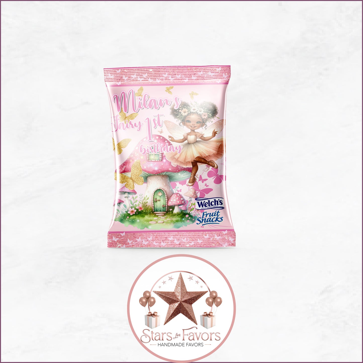 Pink Fairy Garden Party Favor Collection
