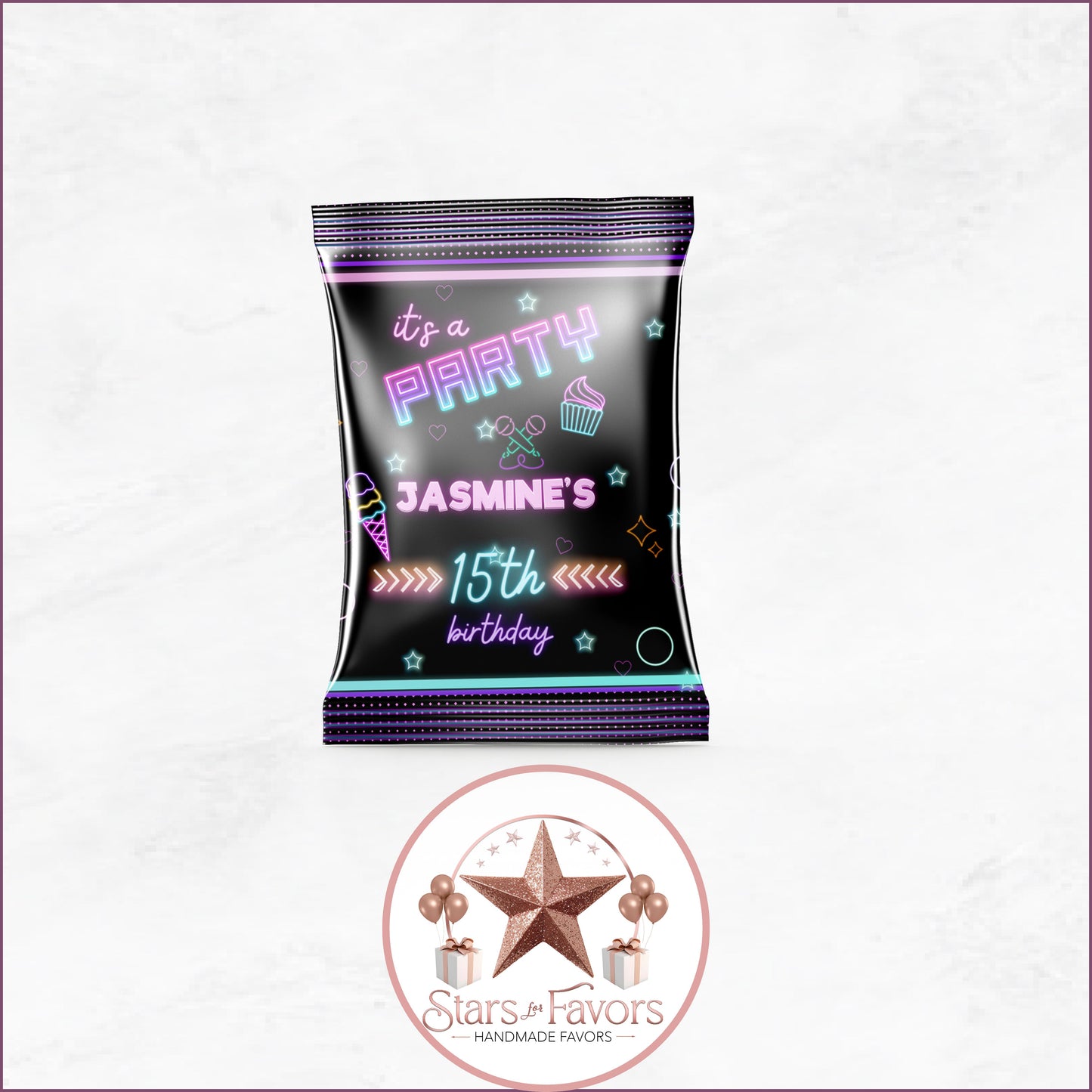 It’s a Party – Neon Birthday Party Favor Collection