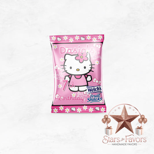 Kitty Personalized Fruit Snacks