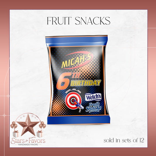 Nerf Ready Aim Fire Custom Fruit Snacks