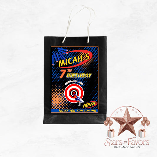 Nerf Ready Aim Fire Custom Gift Bags