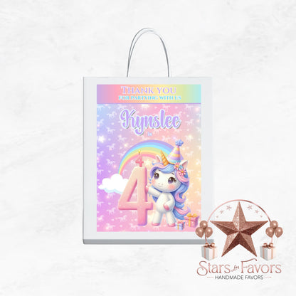 Rainbow Sparkle Unicorn Gift Bags