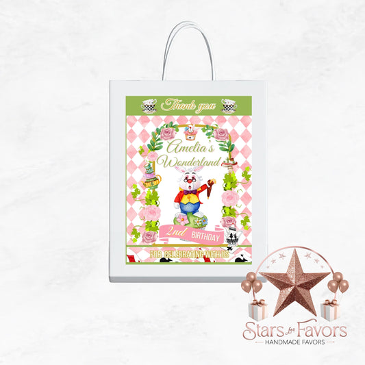 Alice In Wonderland Custom Gift Bags