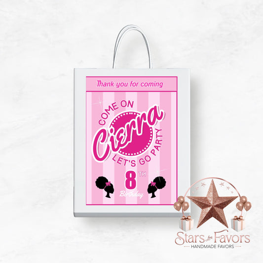 Come On Afro Barbie Gift Bag
