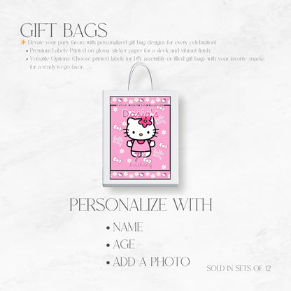 Kitty Personalized Gift Bags