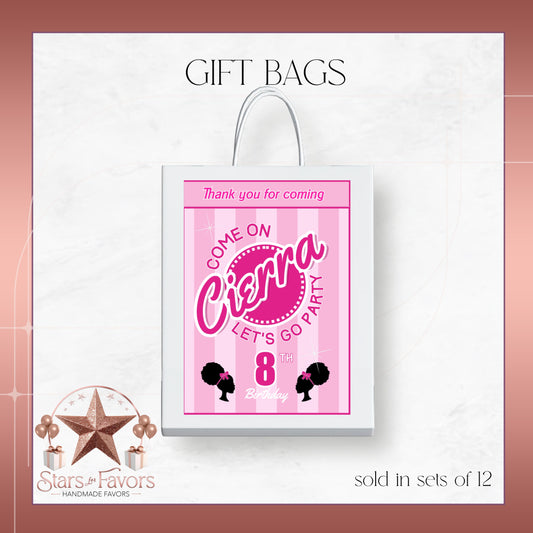 Come On Afro Barbie Gift Bag