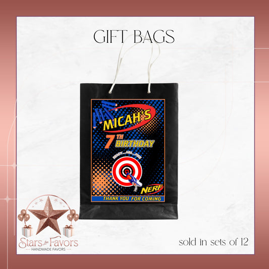Nerf Ready Aim Fire Custom Gift Bags