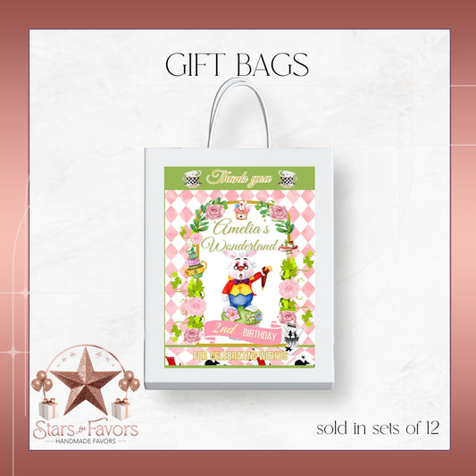 Alice In Wonderland Custom Gift Bags