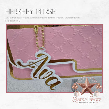 Pink Bows Hershey Purse