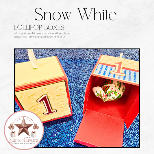 Snow White Lollipop Boxes