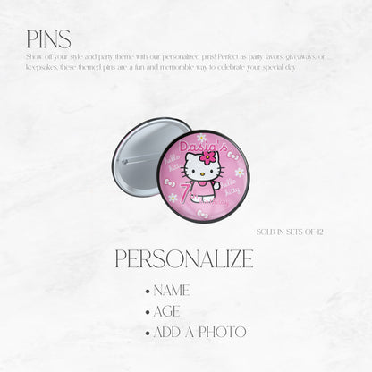 Kitty Personalized Pins