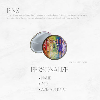 Rainbow High Dolls Pins