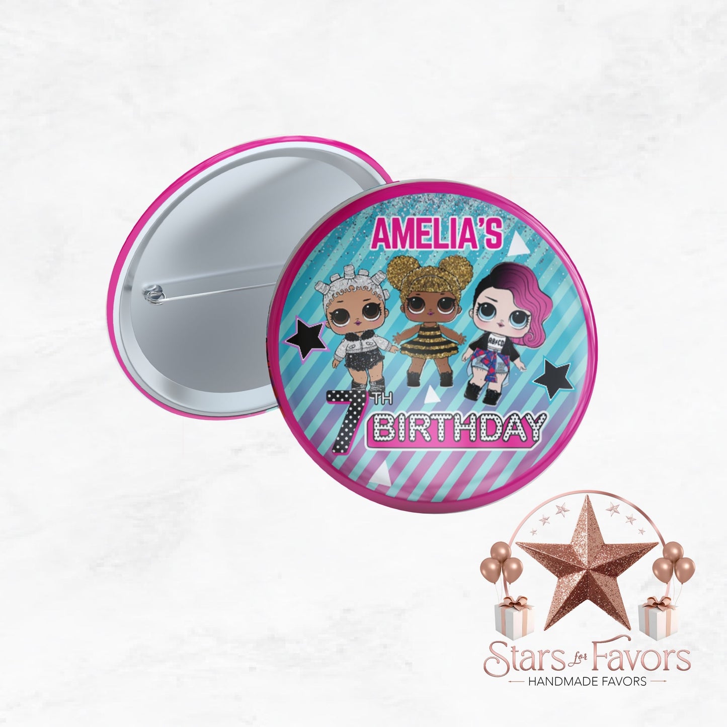 LOL Dolls Birthday Pins