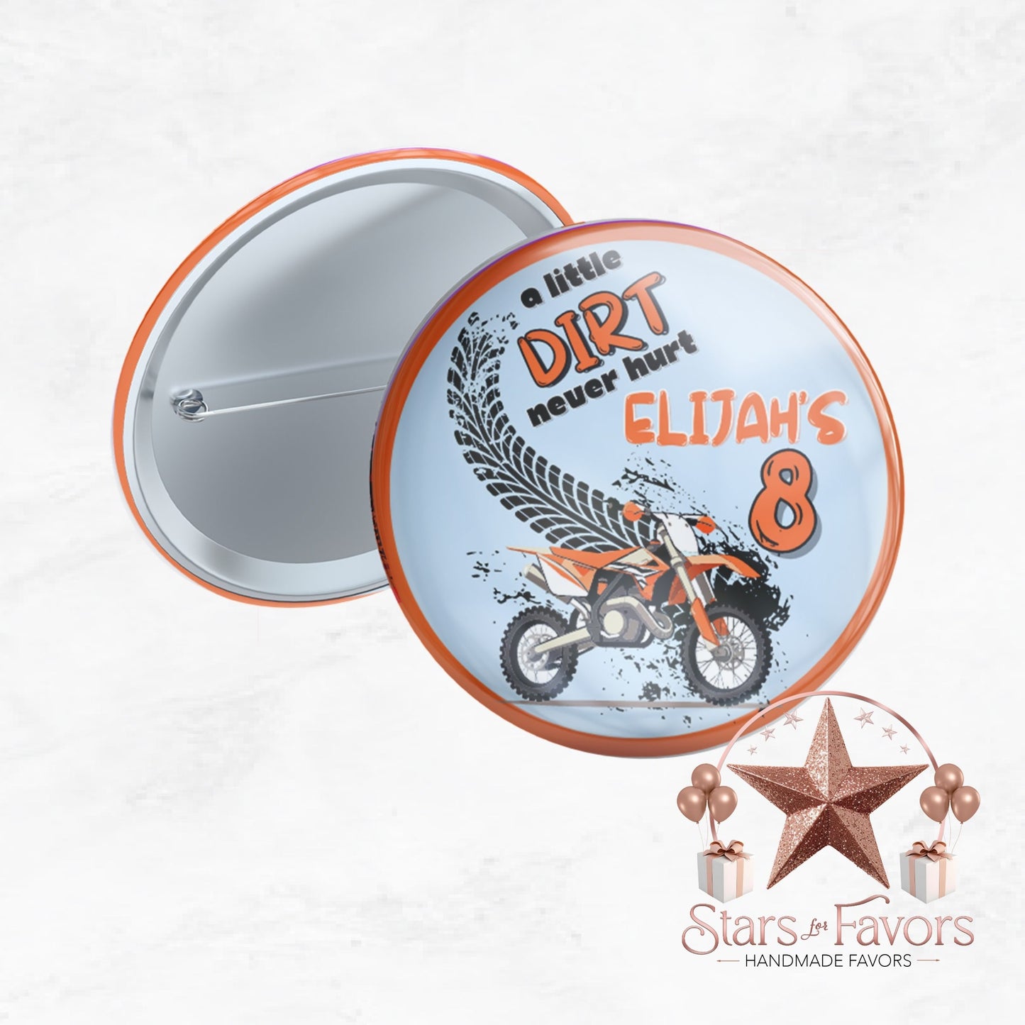 A Little Dirt Never Hurt Dirt Bike Pins