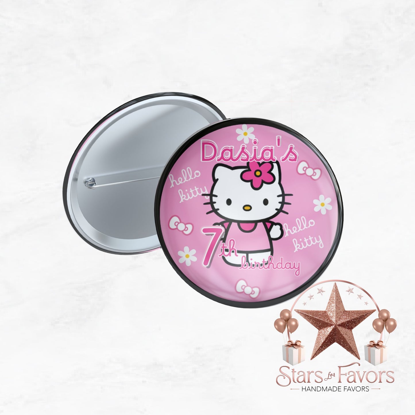 Kitty Personalized Pins