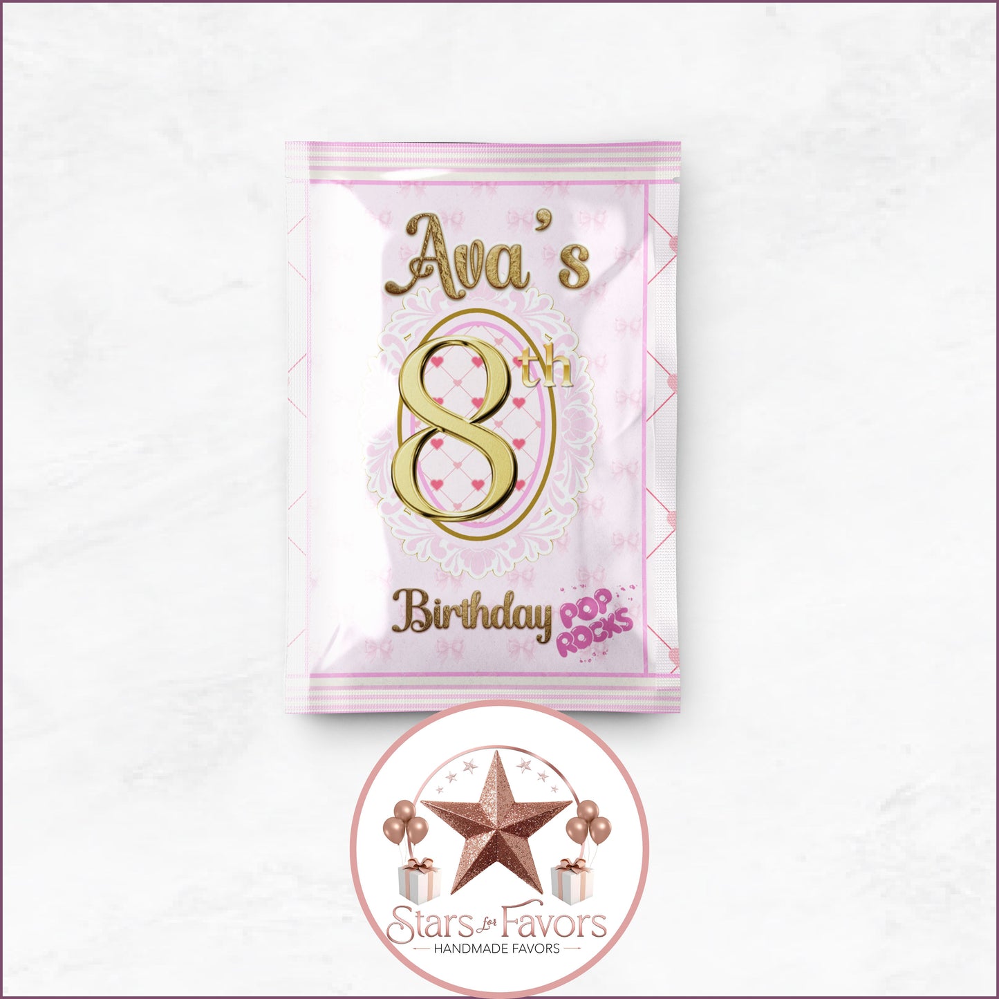 Pink Bow Party Favor Collection