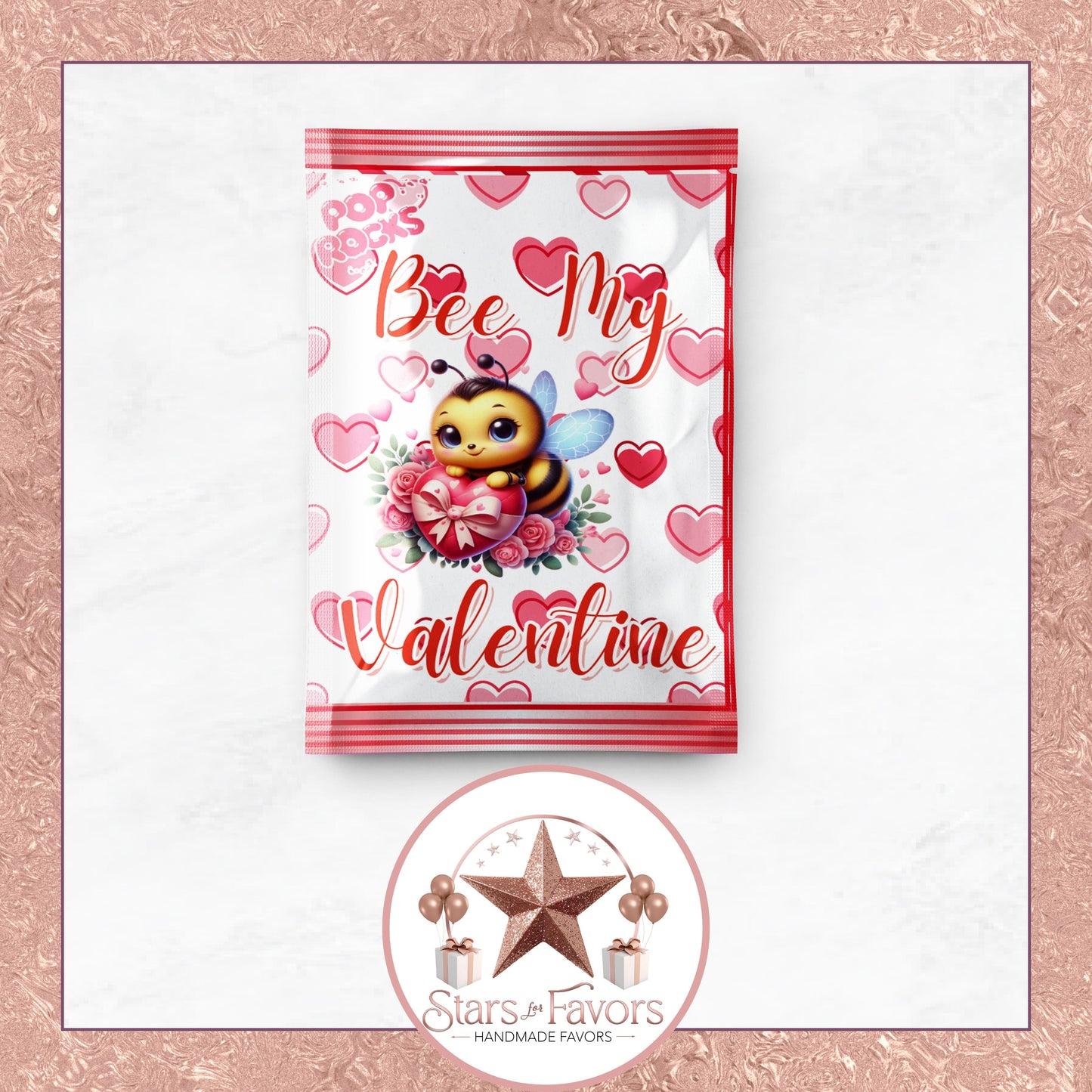 Bee My Valentine Party Favors