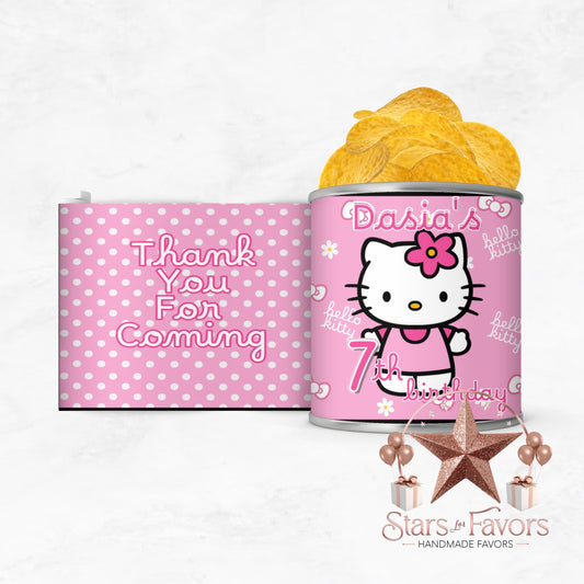Kitty Personalized Pringle Can