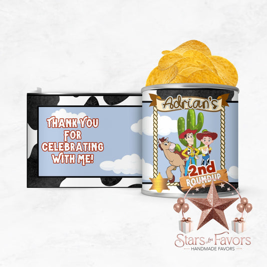 Toy Cowboy Roundup Pringles Chip Can