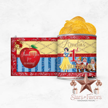 Snow White Custom Pringles Chip Can
