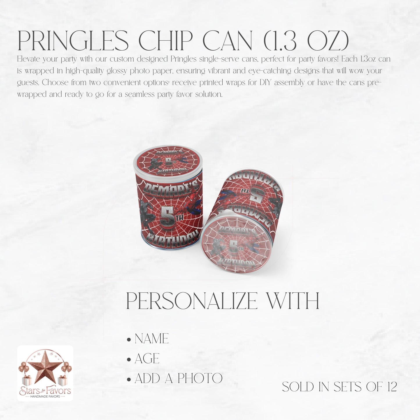 Spiderman Vs Venom Pringles Mini Can