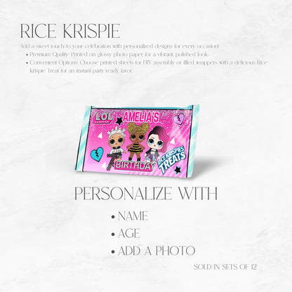 LOL Dolls Rice Krispie Treats