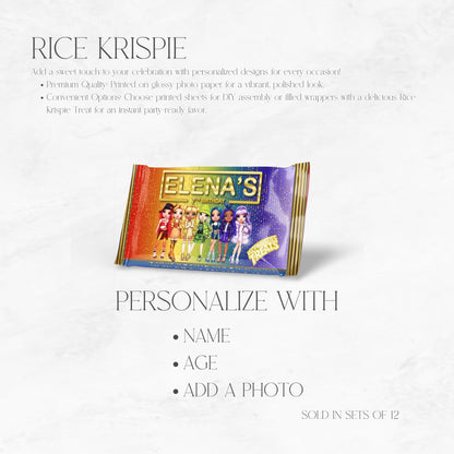 Rainbow High Dolls Rice Krispie Treats