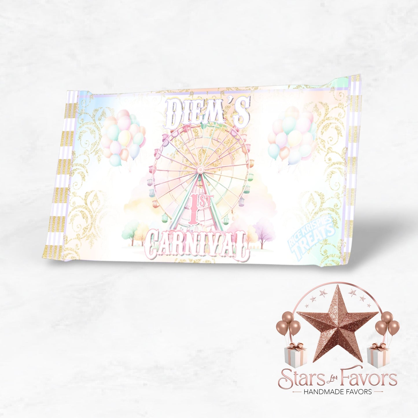 Pastel Carnival Rice Krispie Treat