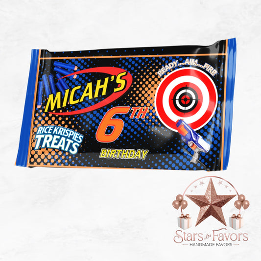Nerf Ready Aim Fire Rice Krispie Treat