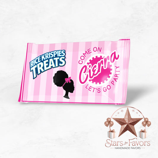 Come On Afro Barbie Rice Krispie Treat