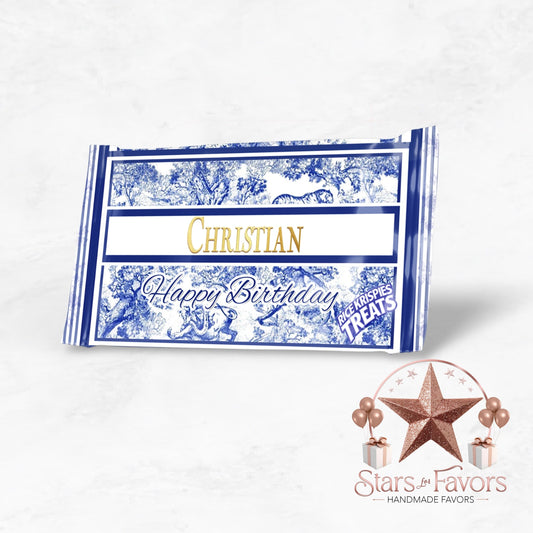 Toile Du Juoy Classic Blue Rice Krispie Treat