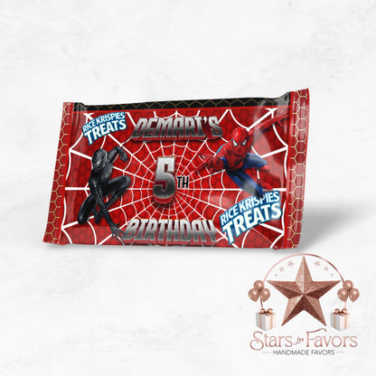 Spiderman Vs Venom Rice Krispie Treat