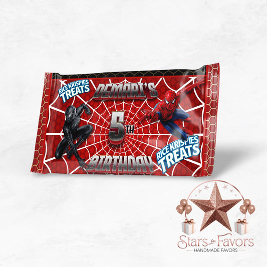 Spiderman Vs Venom Rice Krispie Treat