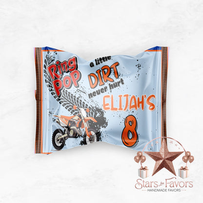 A Little Dirt Never Hurt Dirt Bike Ring Pop